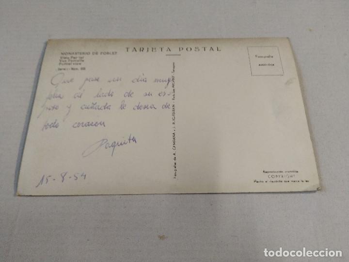 Postales: CONCA DE BARBER&Agrave; - POSTAL MONASTERIO DE POBLET - Foto 2