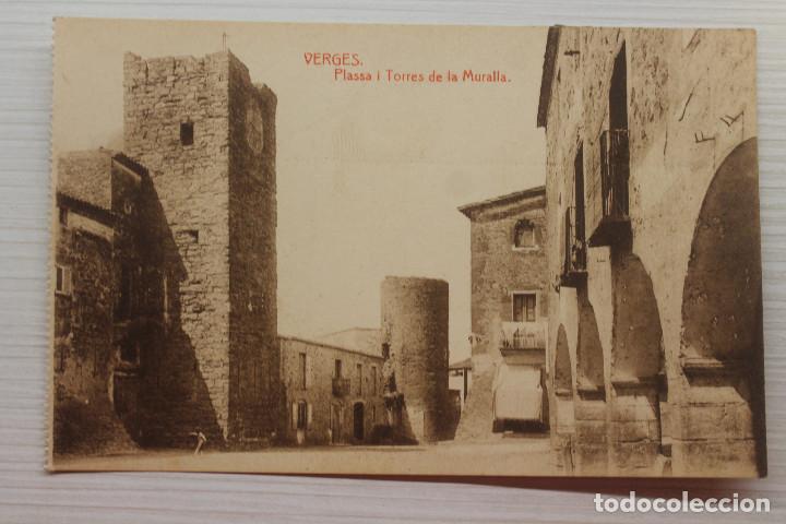 Postales: POSTAL VERGES, PLASSA I TORRES DE LA MURALLA, THOMAS - Foto 1