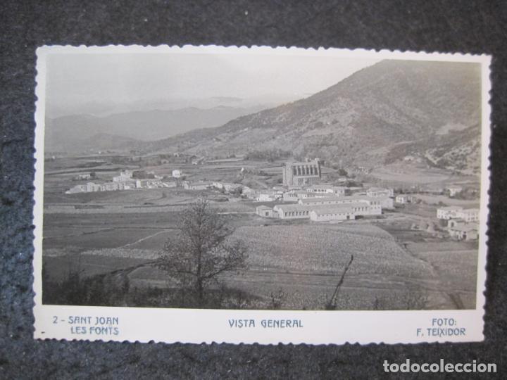 Postais: SANT JOAN LES FONTS-VISTA GENERAL-FOTO F. TEIXIDOR-2-FOTOGRAFICA-POSTAL ANTIGUA-(83.088)