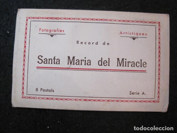Postales: SANTA MARIA DEL MIRACLE-BLOC DE 8 POSTALES ANTIGUAS-VER FOTOS-(83.229)