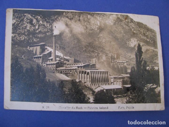Postales: POSTAL FOTOGR&Aacute;FICA DE CASTELLAR DE NUCH. FABRICA ASLAND. FOTO PUJALS.