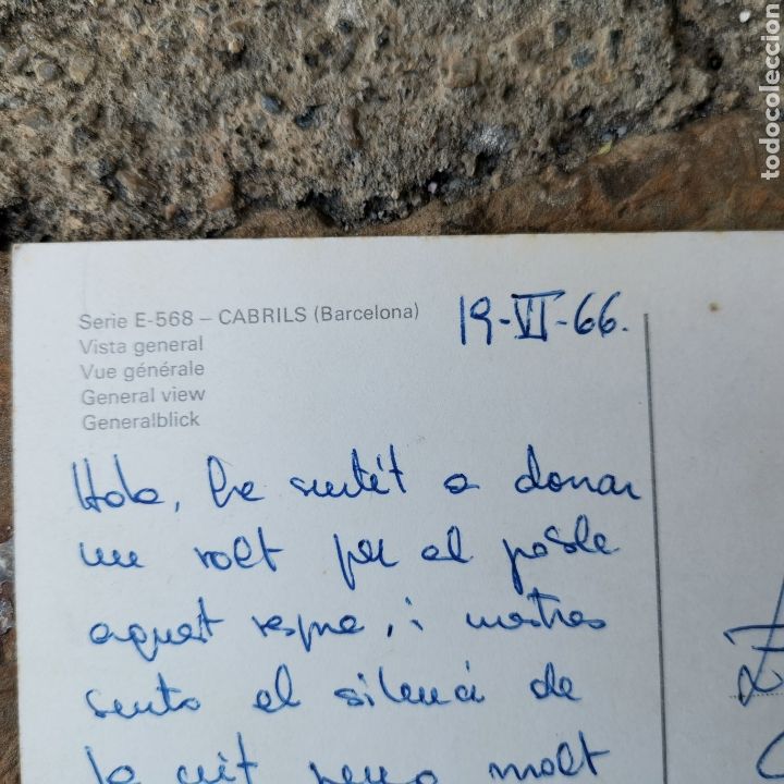 Postales: Postal de Cabrils de 1966, Eduard Olivella. - Foto 4