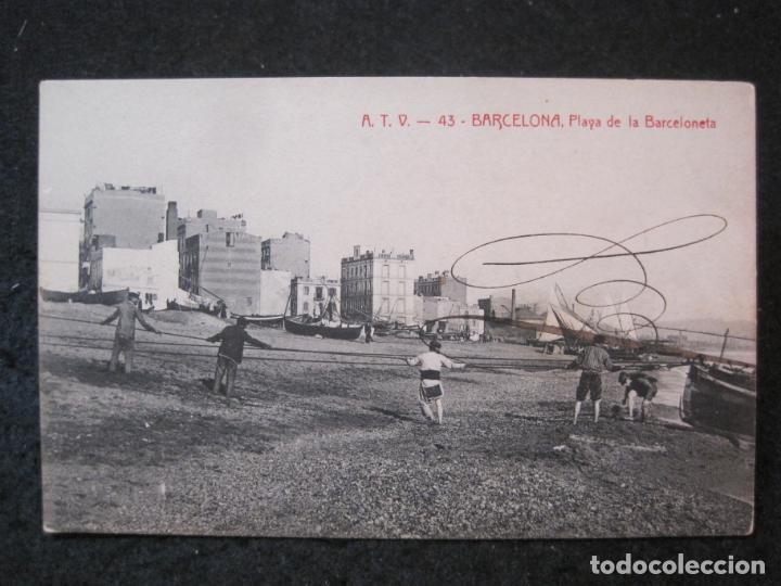 Cartes Postales: BARCELONA-PLAYA DE LA BARCELONETA-ATV 43 A.T.V.-POSTAL ANTIGUA-(83.382)