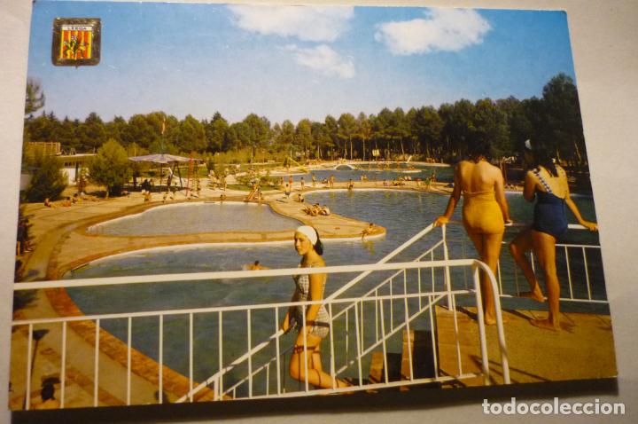 Postales: POSTAL LERIDA.-PISCINAS BASSES D ALPICAT .--ESCRITA