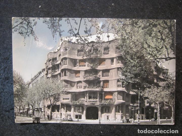 Postales: BARCELONA-PASEO DE GRACIA-LA PEDRERA-GAUDI-FOTO SOBERANAS-POSTAL ANTIGUA-(83.402)