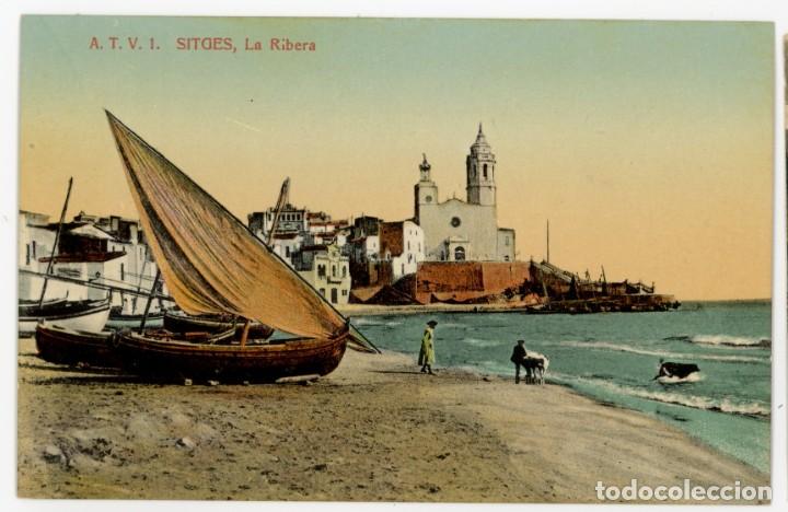 Postales: a07410 sitges la ribera atv n&ordm;1 - Foto 1