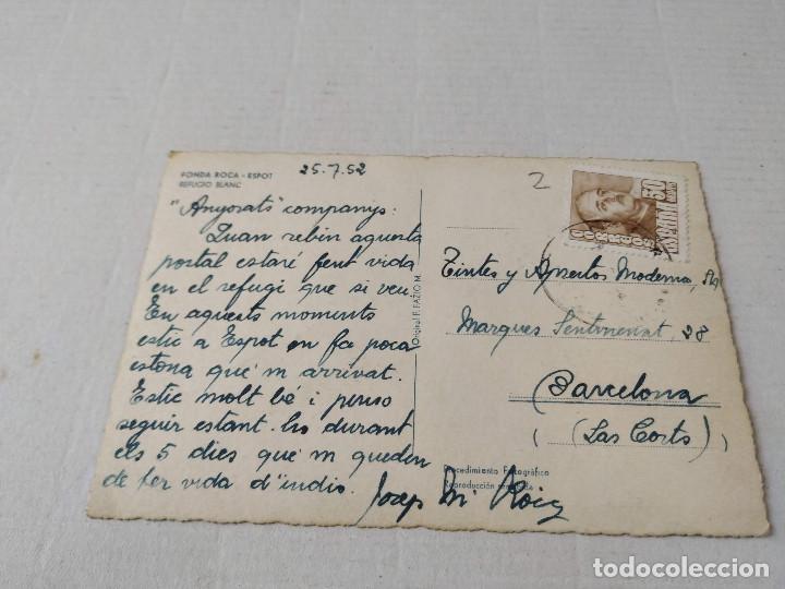 Postales: PALLARS SOBIR&Agrave; - POSTAL ESPOT - REFUGIO BLANC - Foto 2