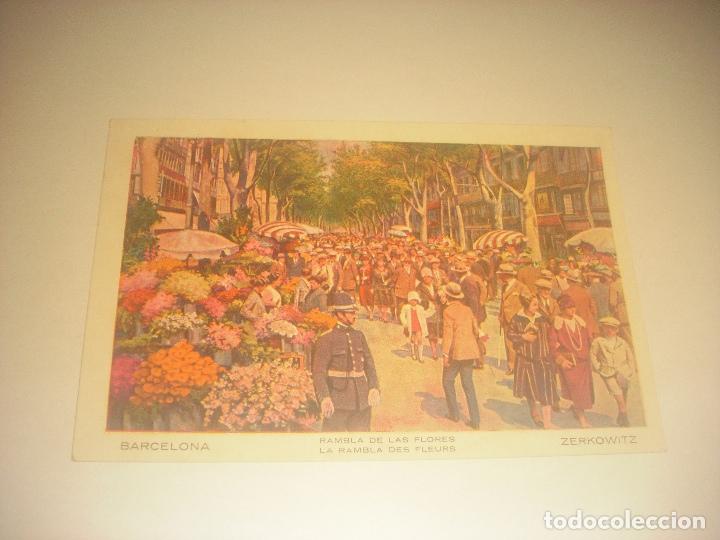Postales: BARCELONA, RAMBLA DE LAS FLORES , ZERKOWITZ . SIN CIRCULAR. - Foto 1