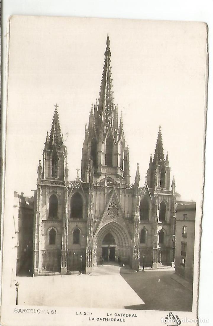Postales: BARCELONA CATEDRAL ESCRITA - Foto 1