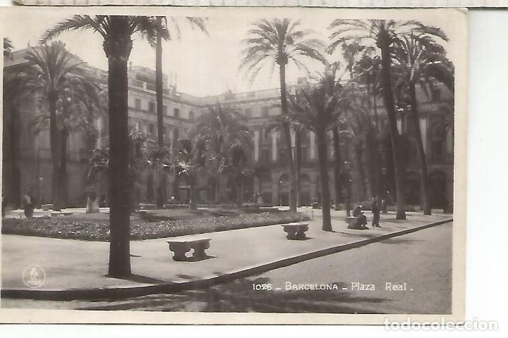 Postales: BARCELONA PLAZA REAL ESCRITA - Foto 1