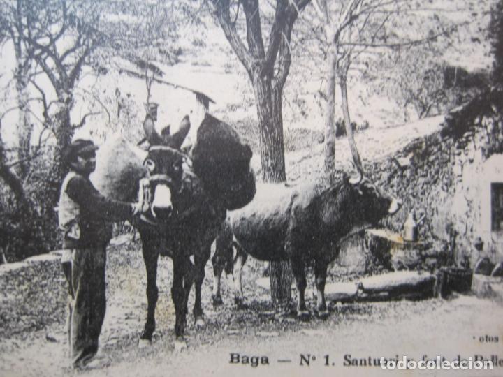 Cartes Postales: BAGA-SANTUARI Y FONT DE PALLER-POSTAL ANTIGUA-(83.530)