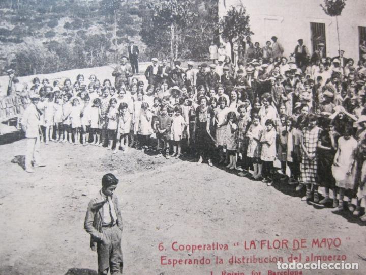 Cartes Postales: COOPERATIVA LA FLOR DE MAYO-ESPERANDO LA DISTRIBUCION DEL ALMUERZO-ROISIN-POSTAL ANTIGUA-(83.548)