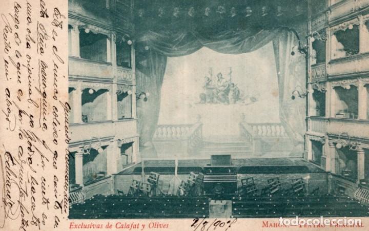 Postales: Mah&oacute;n. Teatro Principal - Foto 1