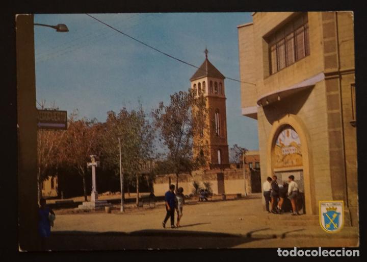 Postales: El Prat del Llobregat, campanario y fuente del Ayuntamiento, antigua postal sin circular