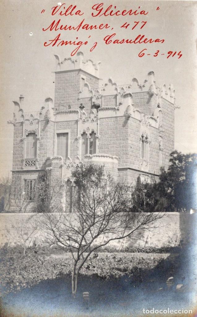 Postales: Barcelona. Villa Gliceria. Edificio Modernista 1914 - Foto 1