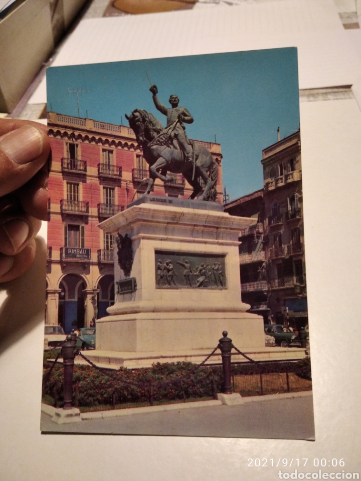 Postales: Postal Reus Monumento al general prim - Foto 1