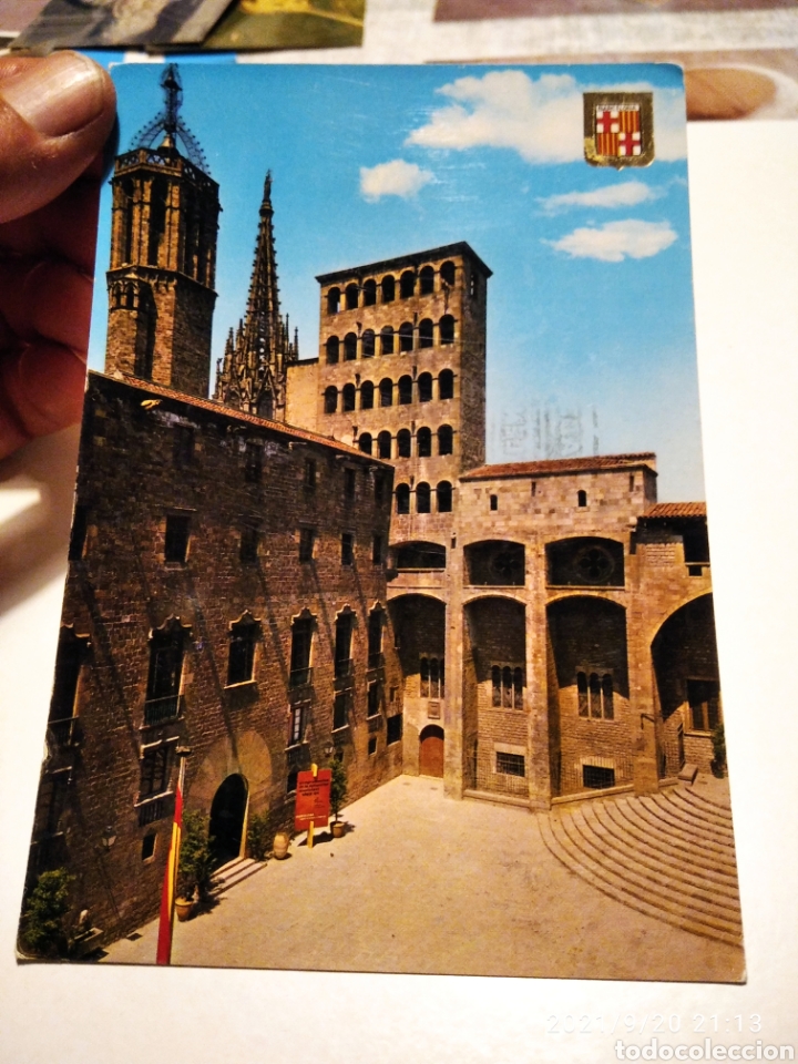 Postales: Postal Barcelona Plaza del rey - Foto 1