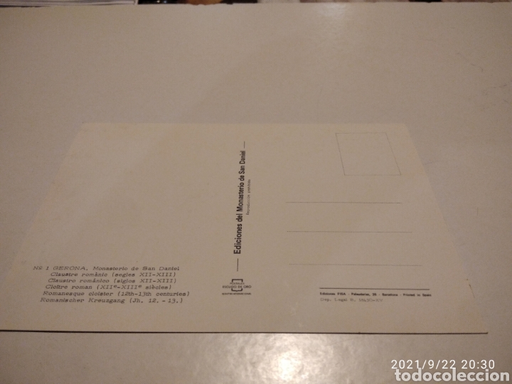 Postales: Postal Gerona monasterio de San Daniel - Foto 2