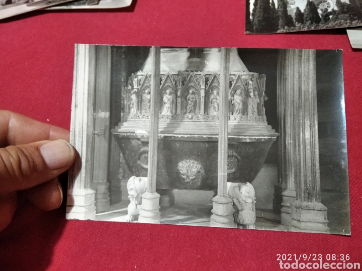 Postales: Postal antigua monasterio de Santes Creus tumba del rey D.Pedro Il El grande