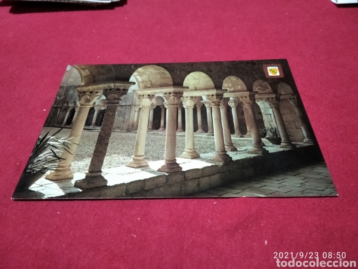 Postales: Postal Gerona monasterio claustro - Foto 1