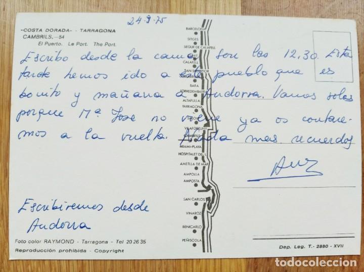 Postales: CAMBRILS - TARRAGONA - PUERTO - Foto 2
