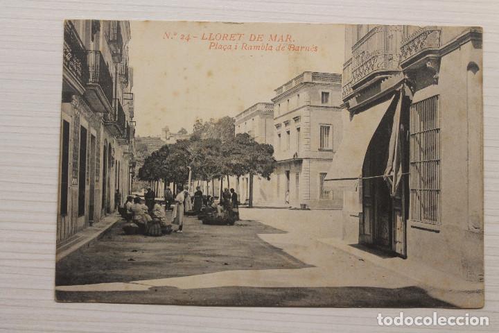 Postales: POSTAL LLORET DE MAR, PLA&Ccedil;A I RAMBLA DE BARN&Eacute;S - Foto 1