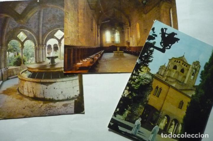Postales: LOTE POSTALES MONASTERIO POBLET . &iexcl;&iexcl;2 ESCRITAS&iexcl;&iexcl; CM