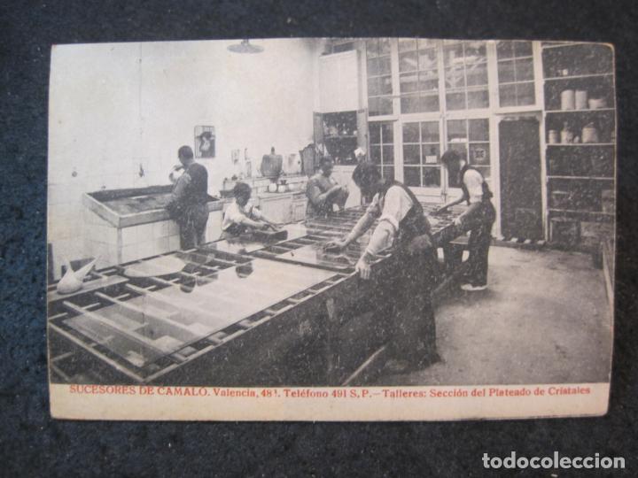 Postkarten: BARCELONA-SUCESORES DE CAMALO-TALLERES-SECCION PLATEADO CRISTALES-THOMAS-POSTAL ANTIGUA-(84.196)