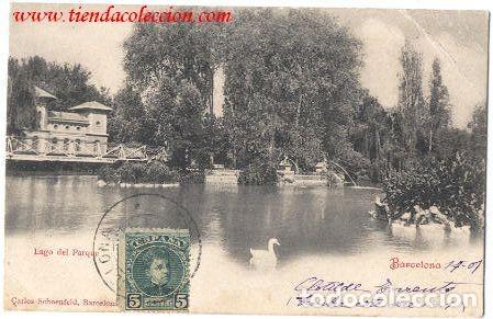 Postales: BARCELONA. Lago del Parque - Foto 1
