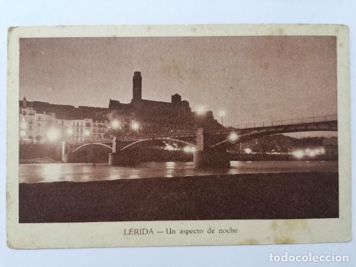 Postales: POSTAL LERIDA, UN ASPECTO DE NOCHE