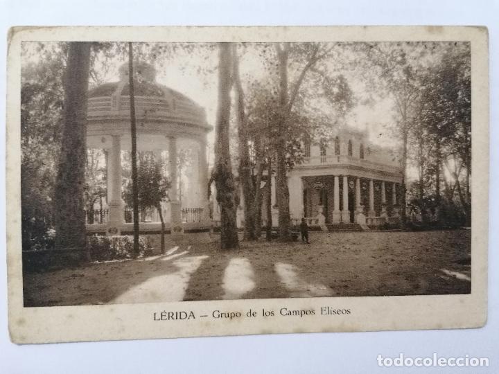 Postales: POSTAL LERIDA, GRUPO DE LOS CAMPOS ELISEOS, EDICION CASA SOL