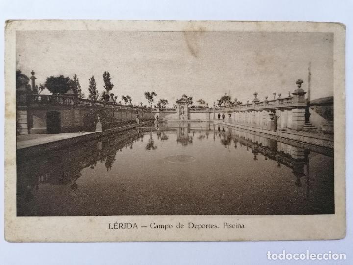 Postales: POSTAL LERIDA, CAMPO DE DEPORTES, PISCINA, EDICION CASA SOL