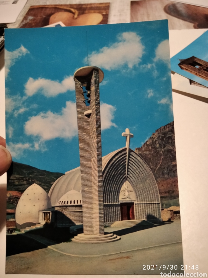 Postales: Postal Pont de Suert iglesia