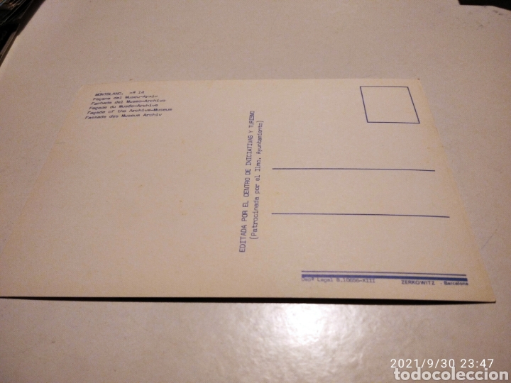 Postales: Postal Montblanc Museo - Foto 2
