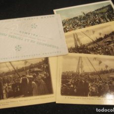 Postales: PALAMOS-COLOCACION PRIMERA PIEDRA-OBRAS DEL PUERTO-FIESTA MAYOR 1902-4 POSTALES-JOANOLA-(84.553)