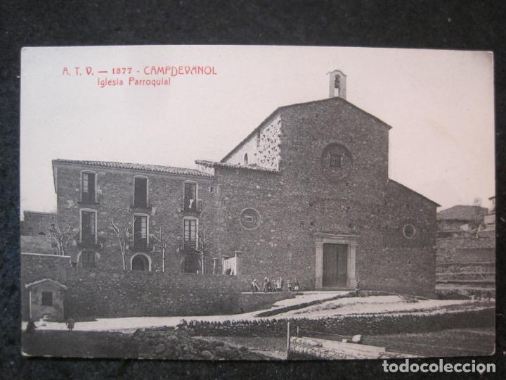 Cartoline: CAMPDEVANOL-IGLESIA PARROQUIAL-ATV 1377 A.T.V.-POSTAL ANTIGUA-(84.584)