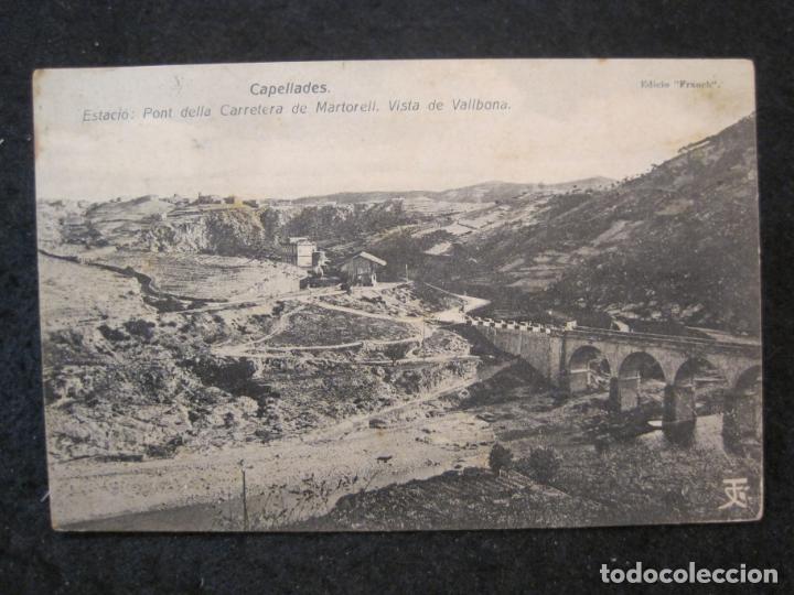 Cartoline: CAPELLADES-ESTACIO PONT DE LA CARRETERA DE MARTORELL-ESTACION FERROCARRIL-POSTAL ANTIGUA-(84.625)