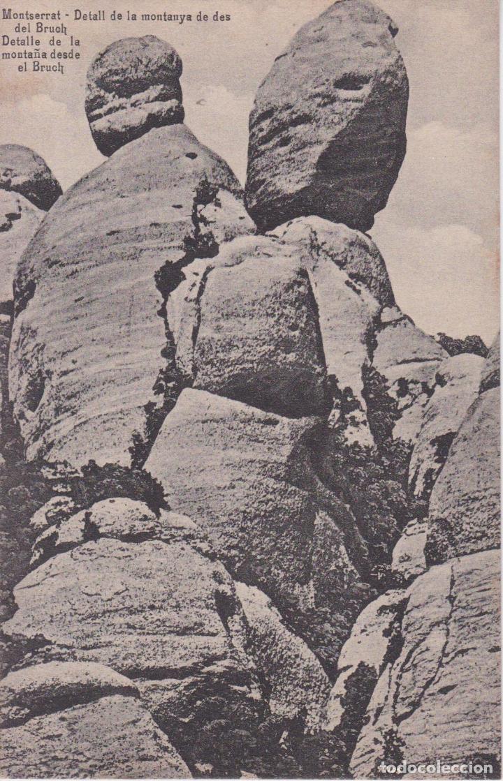 Postales: MONTSERRAT &ndash; DETALL DE LA MONTANYA DE DES DEL BRUCH &ndash; L.ROCA &ndash; S/C