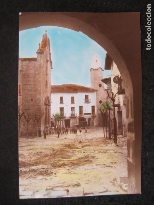 Postales: SANAHUJA (LLEIDA)-PLAZA MAYOR-I.A.SANTA FE-POSTAL ANTIGUA-(84.787)