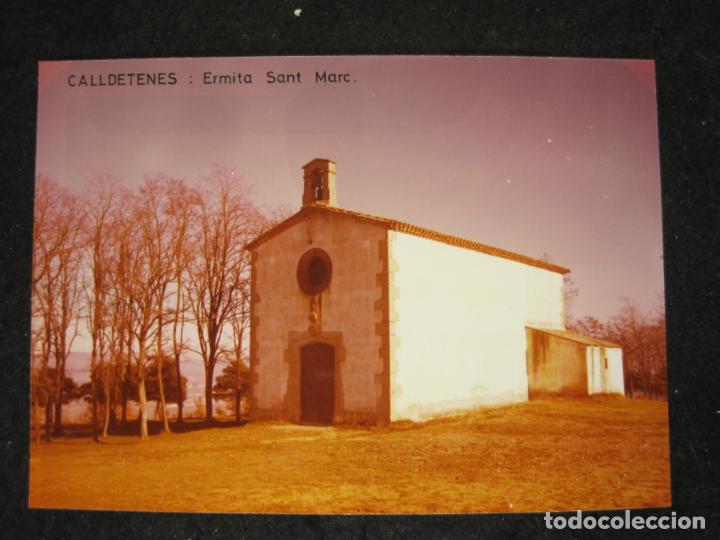 Postales: CALLDETENES-ERMITA SANT MARC-MIDE 13 X 18 CM-FOTOGRAFIA ANTIGUA-(K-4329)