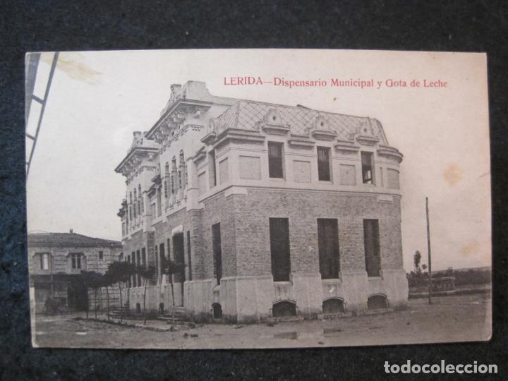 Postales: LLEIDA-DISPENSARIO MUNICIPAL Y GOTA DE LECHE-COL&middot; URRIZA-POSTAL ANTIGUA-(85.111)