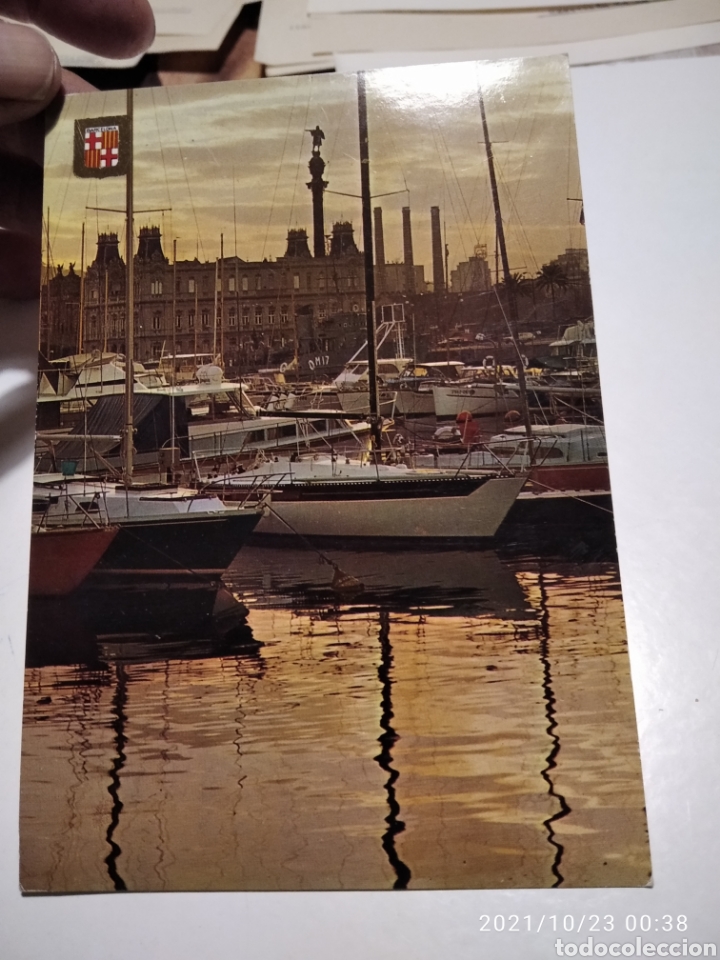Postales: Postal Barcelona puerto - Foto 1