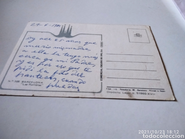 Postales: Postal Barcelona Ramblas - Foto 2