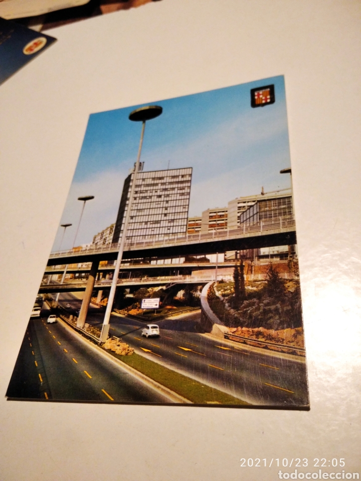 Postales: Postal Barcelona Plaza Ildefonso Cerd&aacute; edificio SEAT - Foto 1