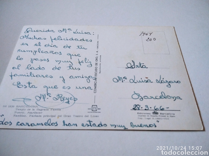 Postales: Postal recuerdo de Barcelona - Foto 2