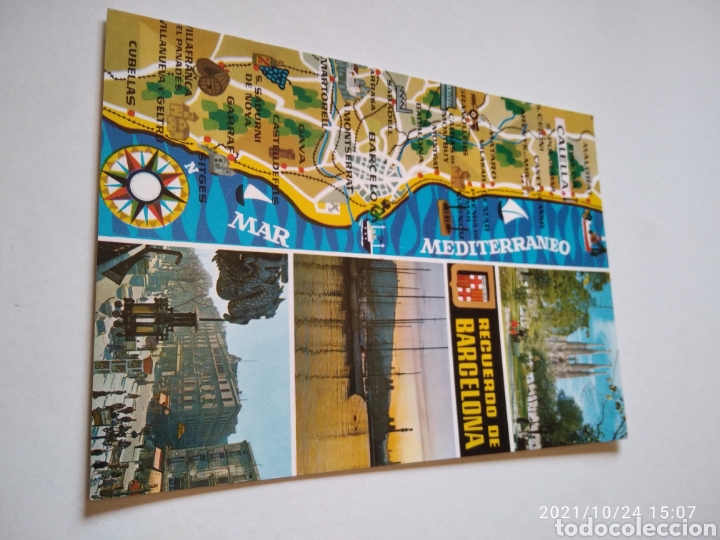 Postales: Postal recuerdo de Barcelona - Foto 1