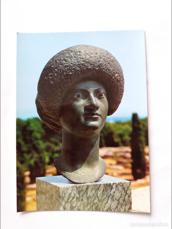 Cartes Postales: POSTAL - COSTA BRAVA - RETRATO FEMENINO DE BRONCE - DE LA EPOCA DE DIOCLECIANO