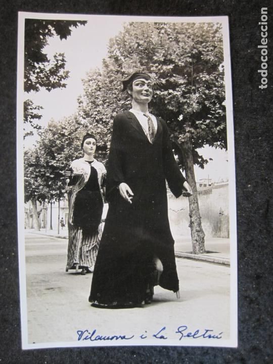 Cartes Postales: VILANOVA I LA GELTRU-GIGANTES-FOTO CUYAS-POSTAL ANTIGUA-(85.265)