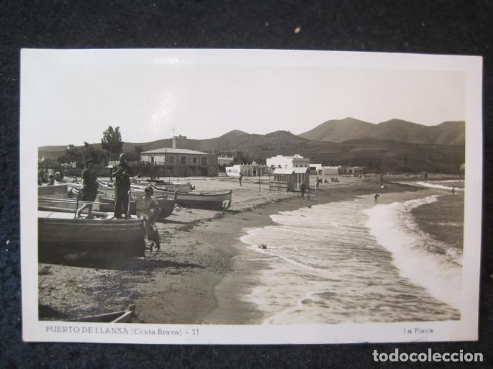 Postales: PUERTO DE LLANSA-LA PLAYA-FOTOGRAFICA GUILERA-POSTAL ANTIGUA-(85.429)