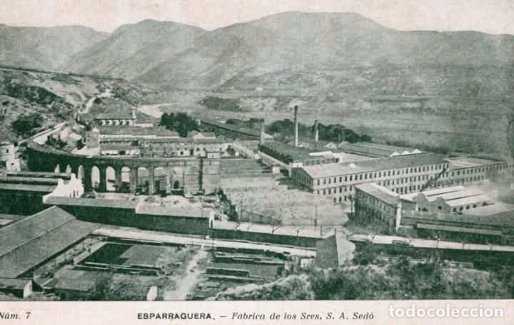 Postales: Esparraguera. F&aacute;brica de los Sres Sed&oacute;